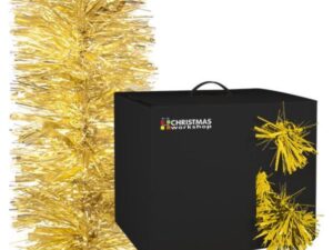 Christmas 10m Gold Tinsel Garland - Image 1