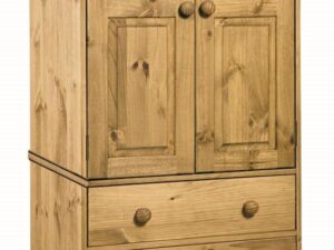 Wooden Cotswold 2 Door Wardrobe 3 Drawer Hanging Rail Pine