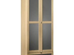 Julian Bowen Strada 2 Door, 1 Drawer Wardrobe, All Hanging In Light Oak