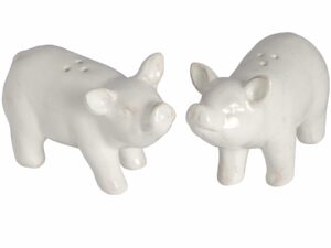 Set of Two Salt and Pepper Pigs