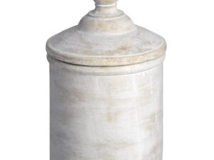 Large Antique White Cannister