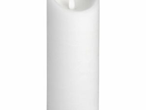 Luxe Collection 3.5 x9 White Flickering Flame LED Wax Candle