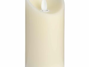 Luxe Collection 3 x 6 Cream Flickering Flame LED Wax Candle