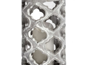 Large Stone Effect Patterned Candle Holder