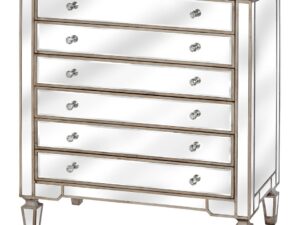 The Belfry Collection Six Drawer Mirrored Chest