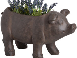 Rustic Pig Planter