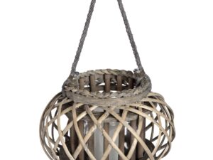 Large Wicker Basket Lantern