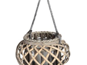 Small Wicker Basket Lantern