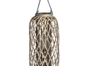 Large Standing Wicker Lantern