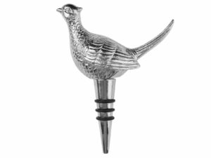 Nickel Pheasant Bottle Stopper