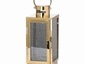 Brass Lantern With Led Micro Lights