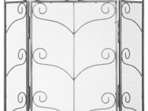 Heavy Large Antique Silver Fire Screen - Image 1