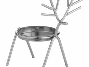 Silver Stick Reindeer Candle Holder
