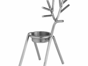 Silver Stick Reindeer Tea Light Holder