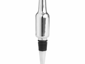 Silver Nickel Bottle Detail Bottle Stopper - Image 1