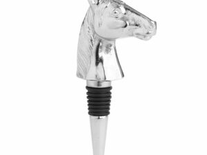 Silver Nickel Horse Bottle Stopper - Image 1