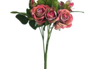 Dark Peach Rose Spray