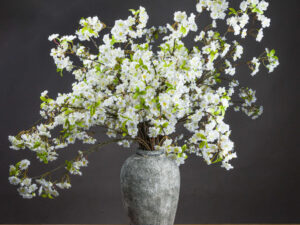 White Cherry Blossom Spray