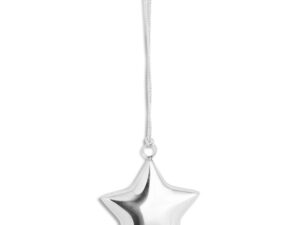 Silver Hanging Star Decoration