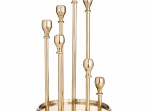 Brass Circular Multi Candle Holder - Image 1