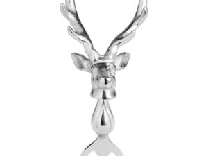 Silver Nickel Stag Head Detail Bottle Opener