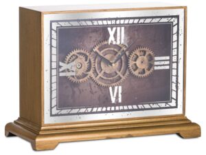 Mirrored Moving Mechanism Mantel Clock