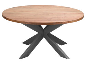 Live Edge Collection Large Round Dining Table