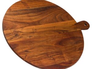 Large Round Hardwood Chopping Board