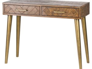 Havana Gold 2 Drawer Console Table