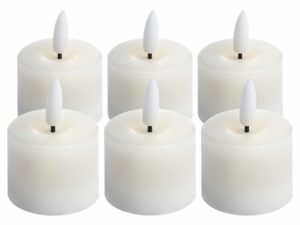 Luxe Collection Set Of 6 Natural Glow Led Tealight Candles