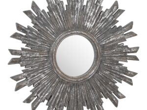 Circular Antique Matalic Burst Mirror