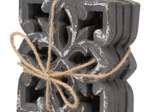 Harmen Set Of 4 Antique Metallic Coaters