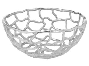 Ohlson Silver Perforated Coral Inspired Bowl Small