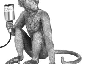 Ringo The Monkey Silver Table Lamp