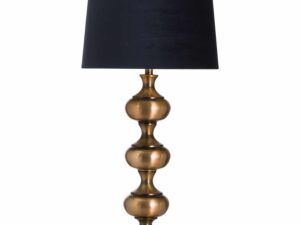 Santiago Bronze Table Lamp With Black Velvet Shade