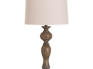 Luca Table Lamp With Natural Shade