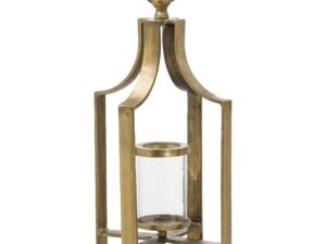 Ohlson Antique Brass large Tea Light Lantern - Image 1