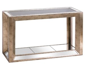 Augustus Mirrored Console Table with Shelf
