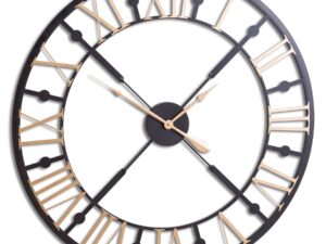 Black And Gold Skeleton Clock - Image 1