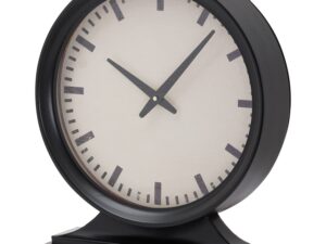 Simple Black Mantel Clock