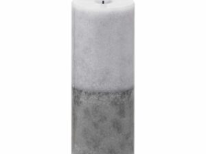 Luxe Collection Natural Glow 3x8 Grey Dipped LED Candle