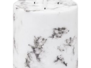 Luxe Collection Natural Glow 6x6 Marble Effect LED Candle