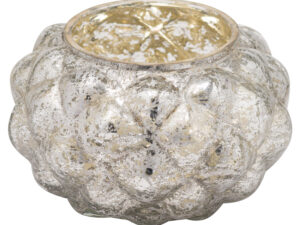 The Noel Collection Medium Silver Foil Votive Candle Holder