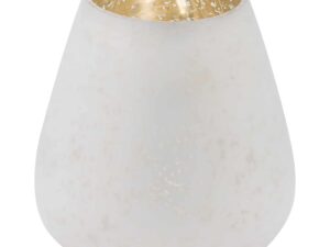 The Noel Collection White Etched Candle Holder Large