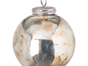 The Noel Collection Burnished  Crackled Bauble