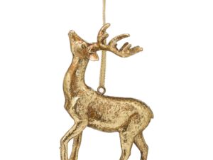 Hanging Gold Stag Ornament