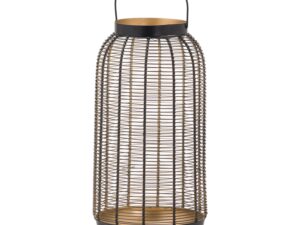Large Balck Glowray Wire Lantern