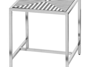 Handmade Bone Inlay Side Table