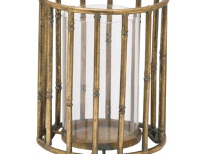 Metallic Bamboo Lantern