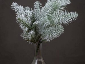 Single Snow Pine Spray